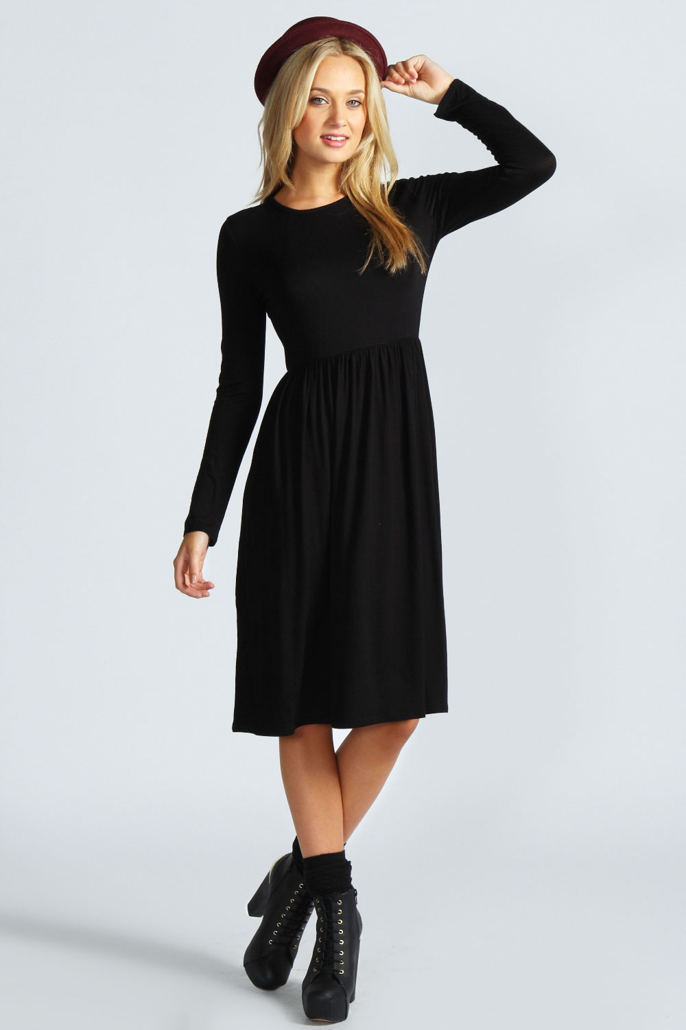 Long Sleeve Midi Dress Picture Collection | Dressed Up Girl