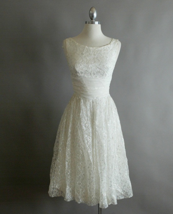 vintage white party dress