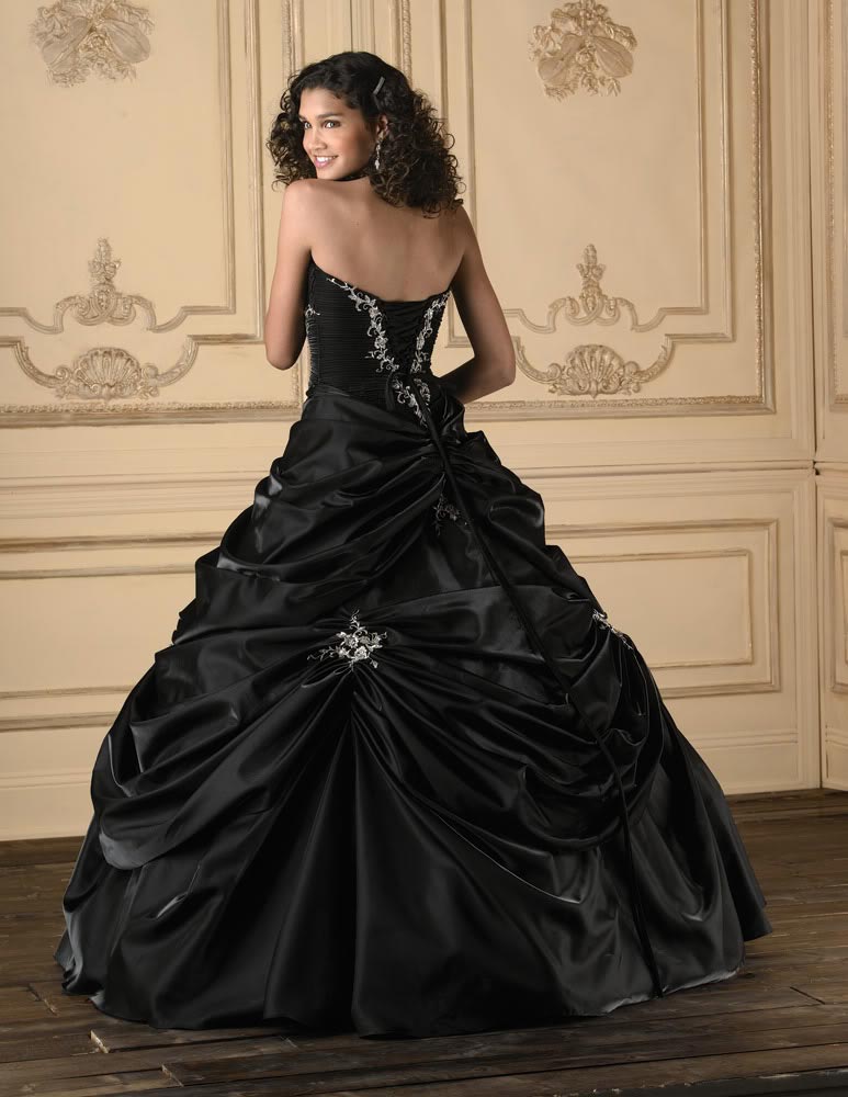 Black Wedding Dresses Dressed Up Girl