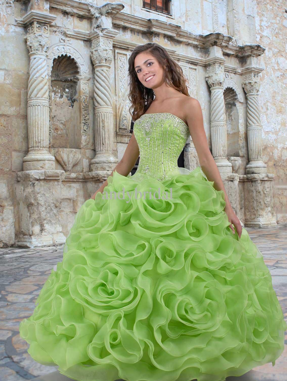 Green Quinceanera Dresses | Dressed Up Girl