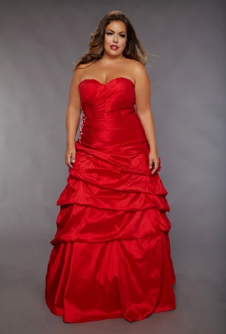 plus size red dresses for wedding