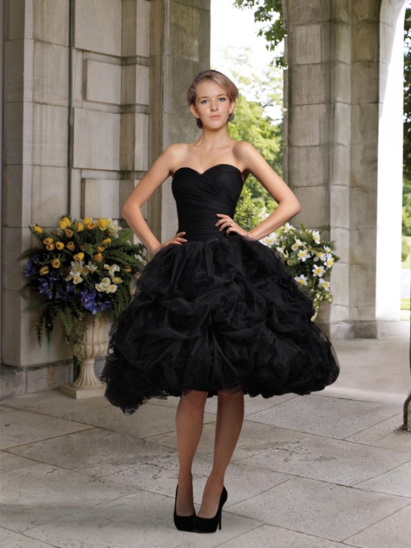 Black Wedding Dresses Dressed Up Girl