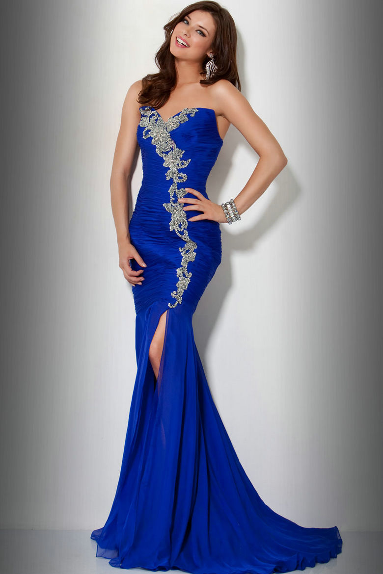 Glamorous Royal Blue Prom Dress