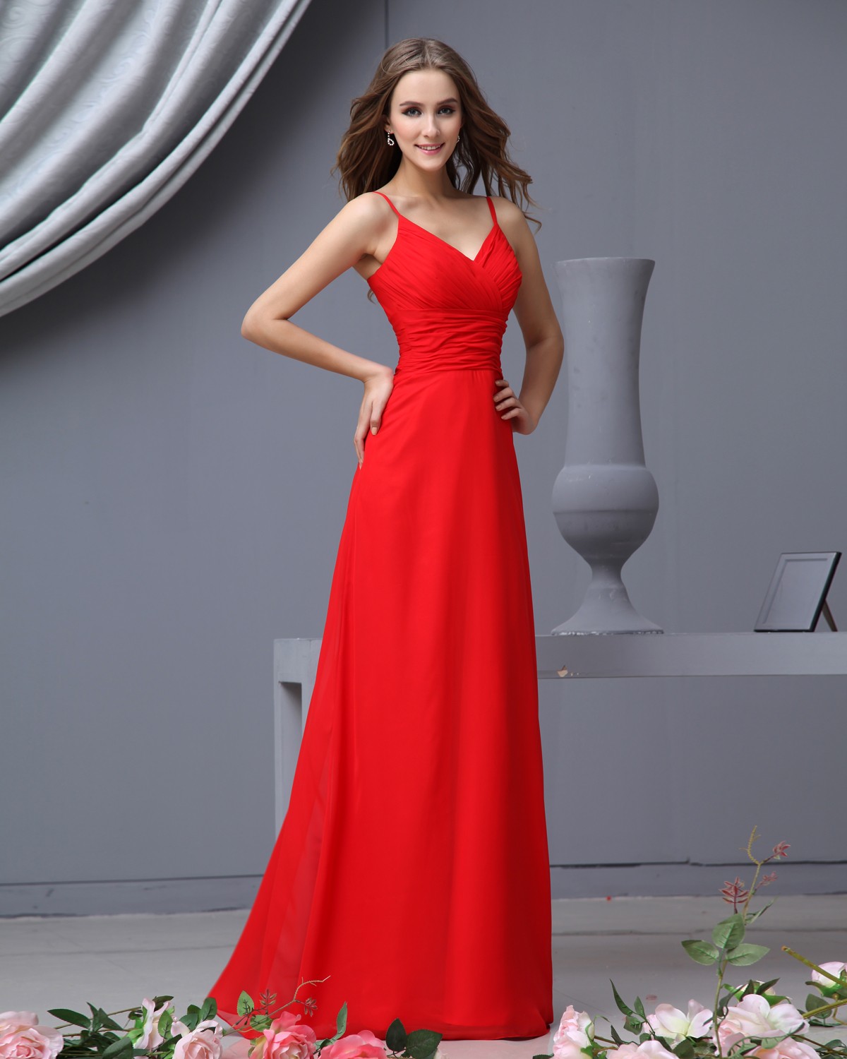 red-bridesmaid-dresses-dressed-up-girl