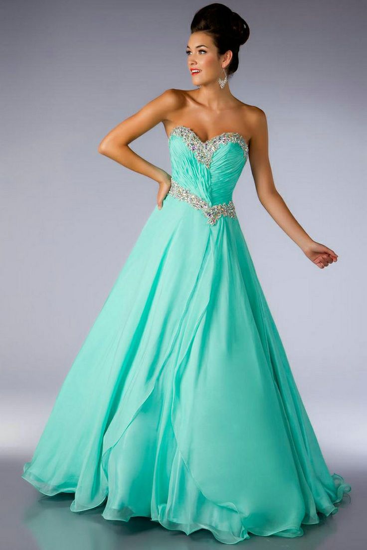 Teal Gown DressedUpGirl