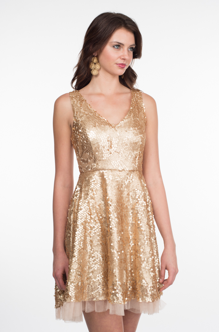 Gold Sequin Dress | Dressed Up Girl