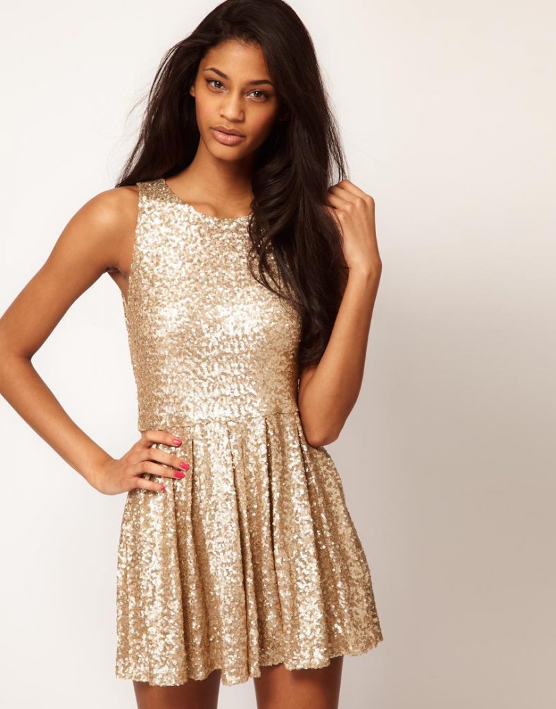 Gold Sequin Dress Picture Collection | DressedUpGirl.com