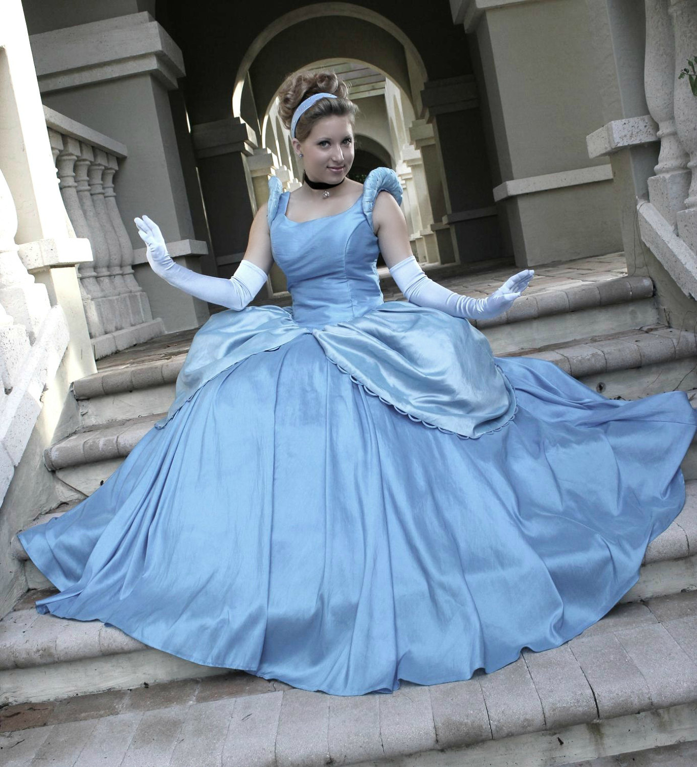 Buy Cosrea Disney Cinderella 2015 Live Action Multilayer Tulle Adult Costume  Dress (Small) Online at desertcartINDIA