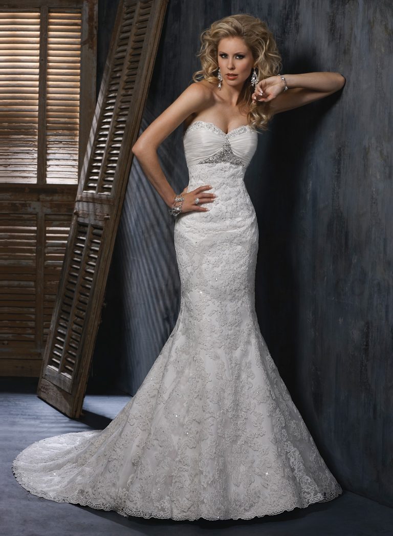 Fit and Flare Wedding Dress Picture Collection | DressedUpGirl.com