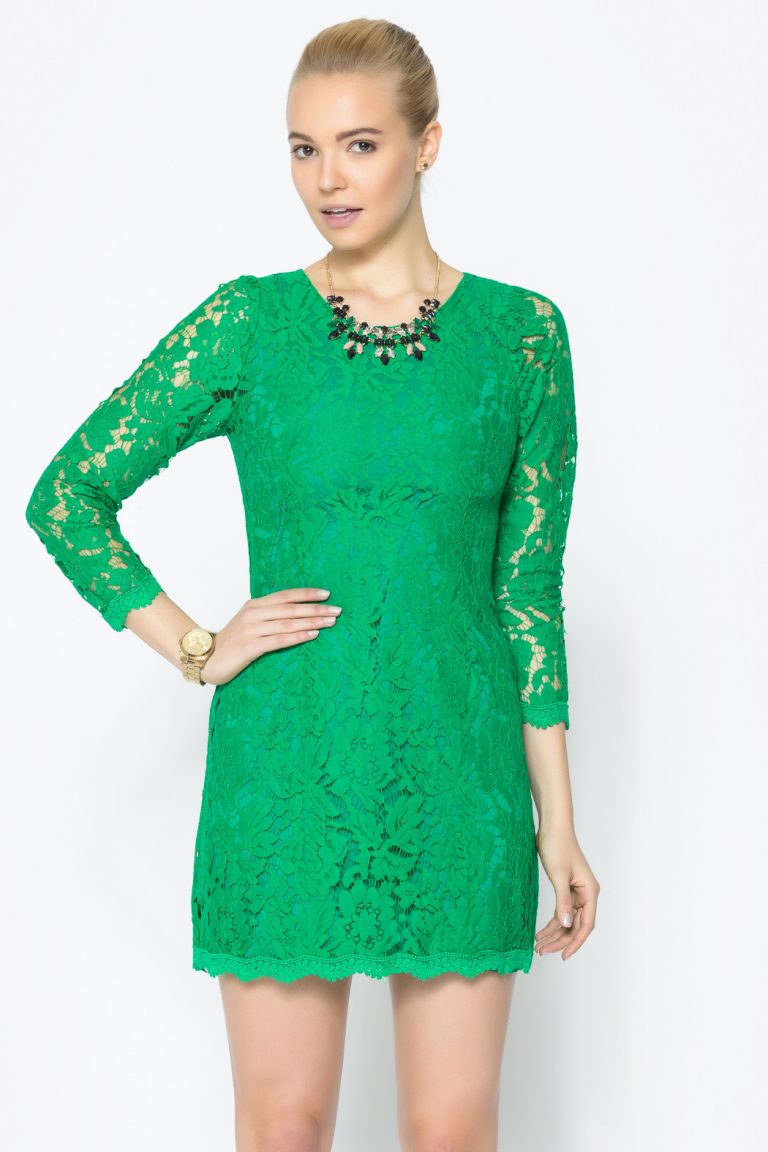 Green Lace Dress | DressedUpGirl.com