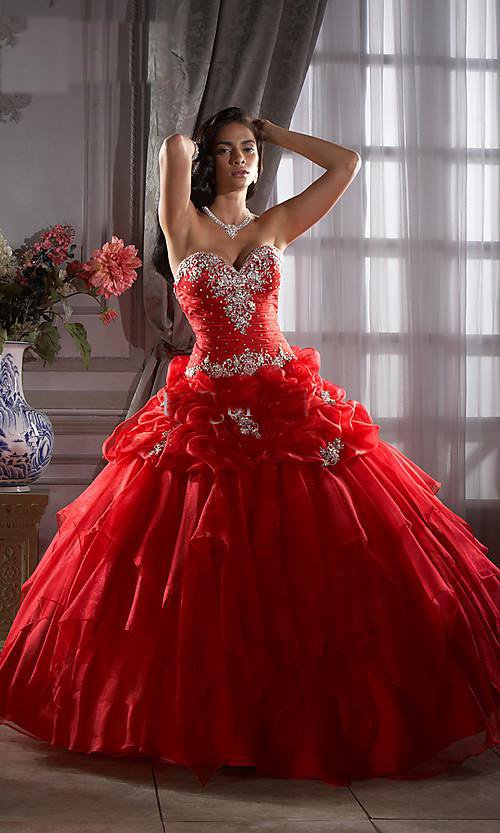 Red Quinceanera Dress DQ- 001527 — Danielly's Boutique