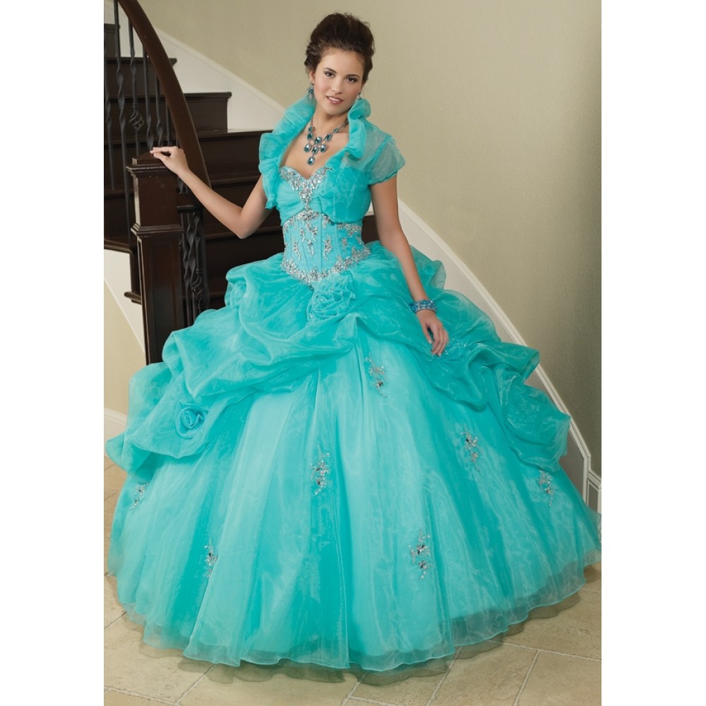 Turquoise Quinceanera Dresses Picture Collection | DressedUpGirl.com