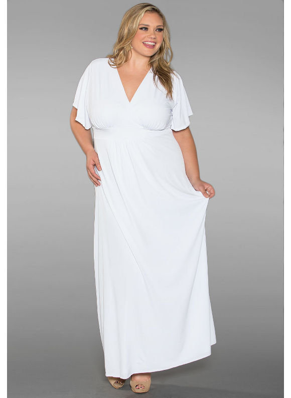 Plus Size White Dress | Dressed Up Girl