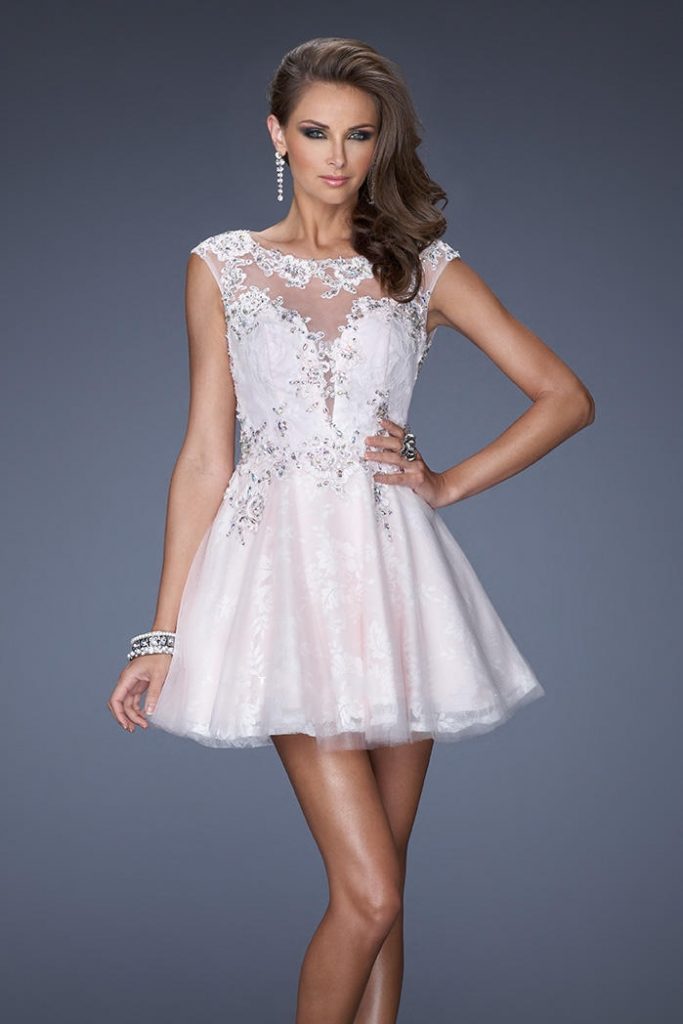 Cap Sleeve Prom Dress | DressedUpGirl.com