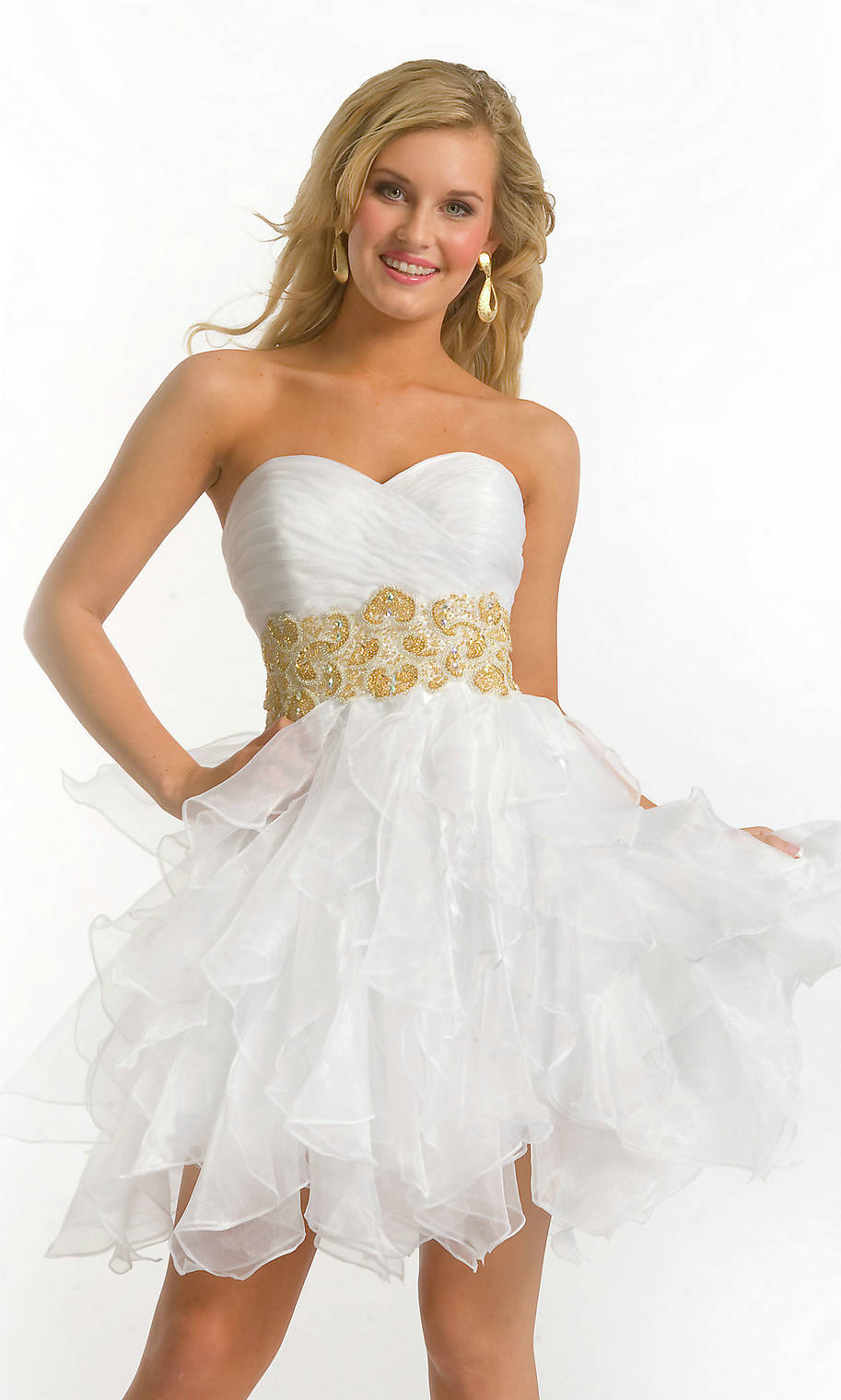 White Prom Dresses | DressedUpGirl.com