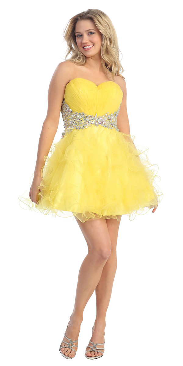 Yellow Prom Dresses | DressedUpGirl.com