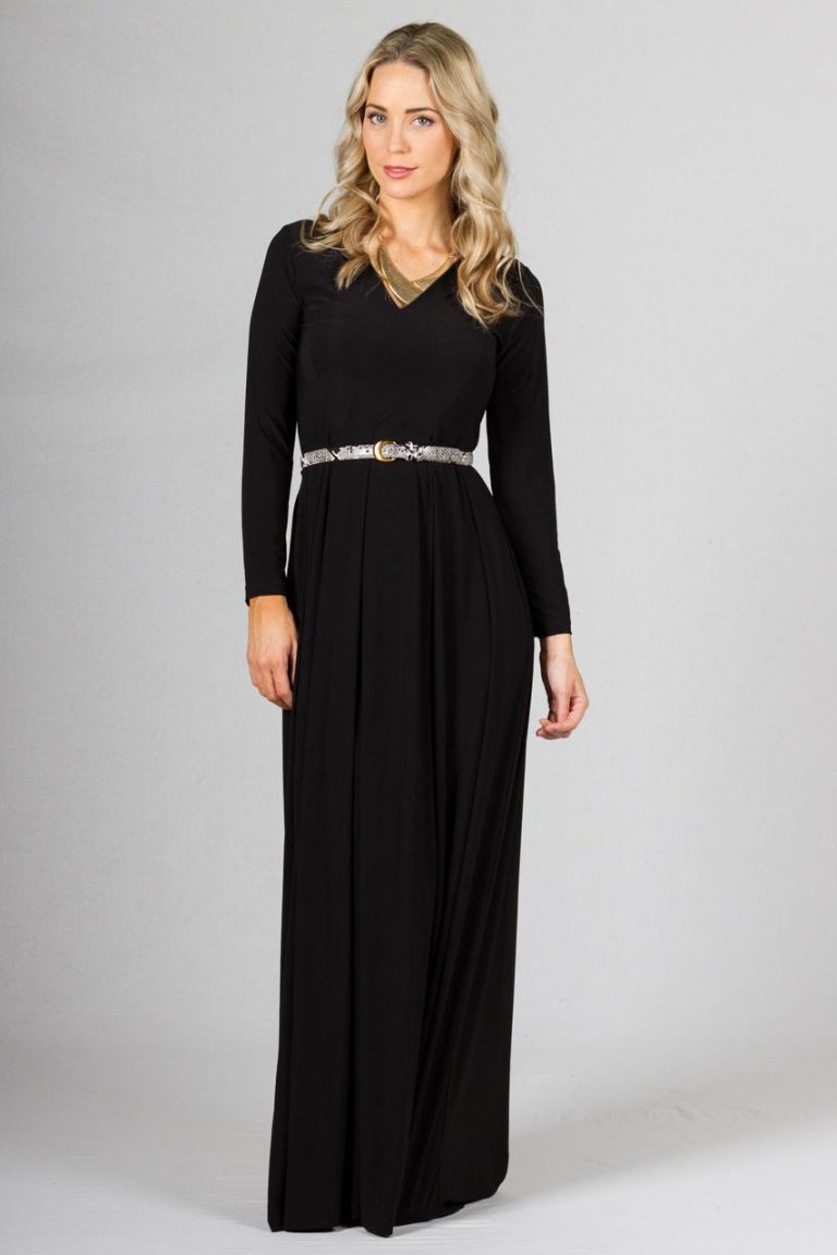 Long Sleeve Maxi Dress | DressedUpGirl.com