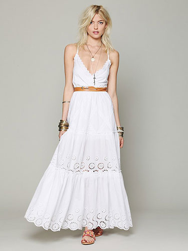 White Maxi Dress | Dressed Up Girl