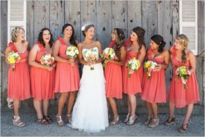 Coral Color Bridesmaid Dresses