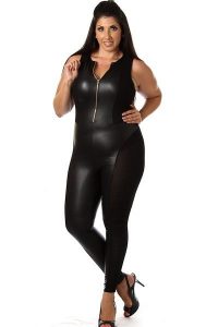 Leather Jumpsuit | DressedUpGirl.com