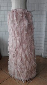 Long Ostrich Feather Skirt