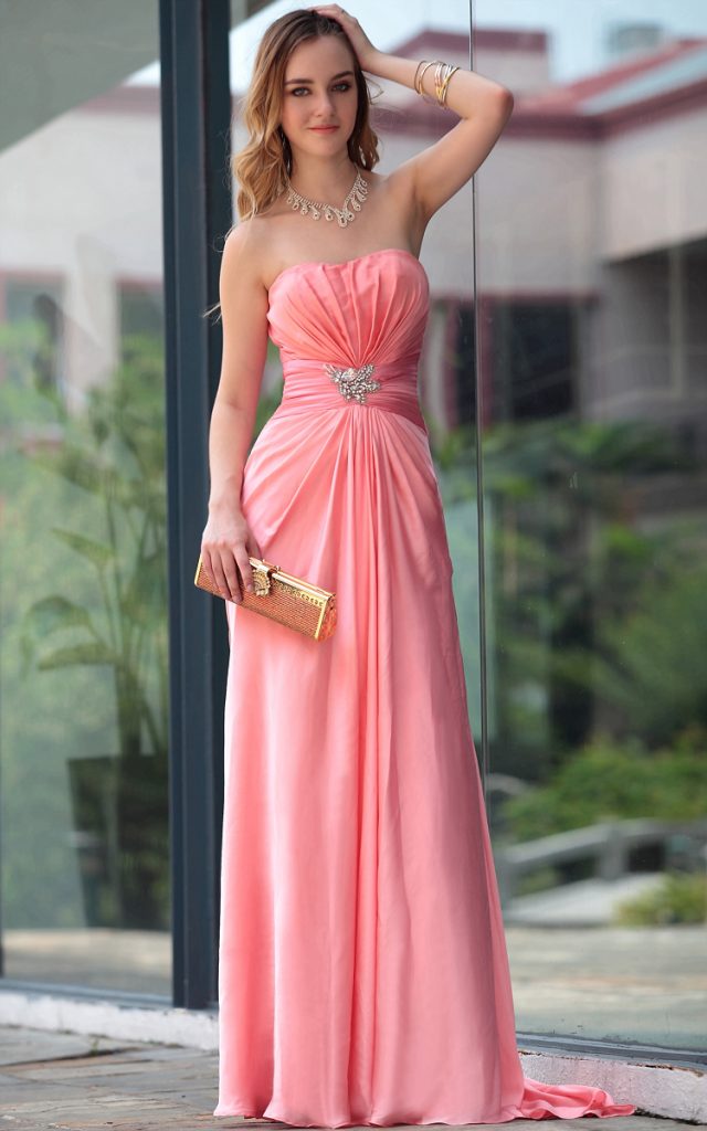 Peach Gown | DressedUpGirl.com