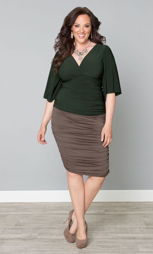 Ruched Skirt | DressedUpGirl.com