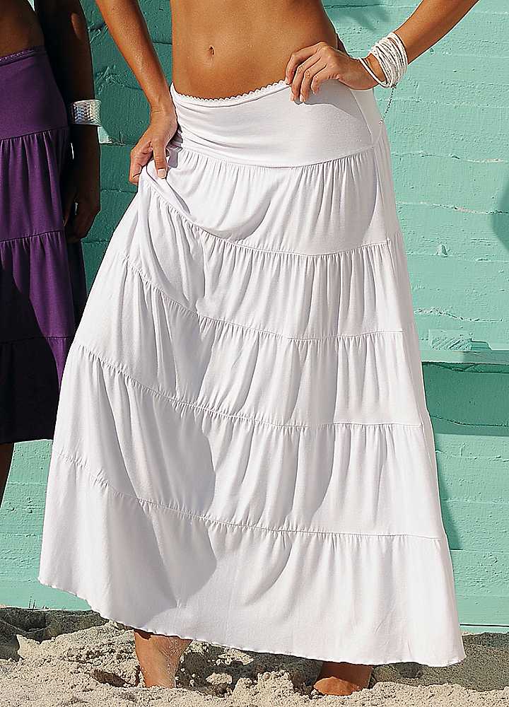 long white beach skirt