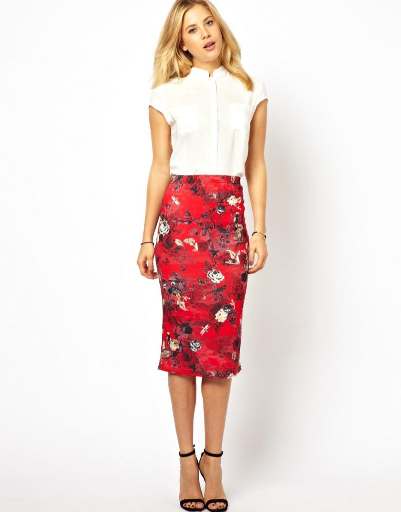 Floral Skirt | DressedUpGirl.com