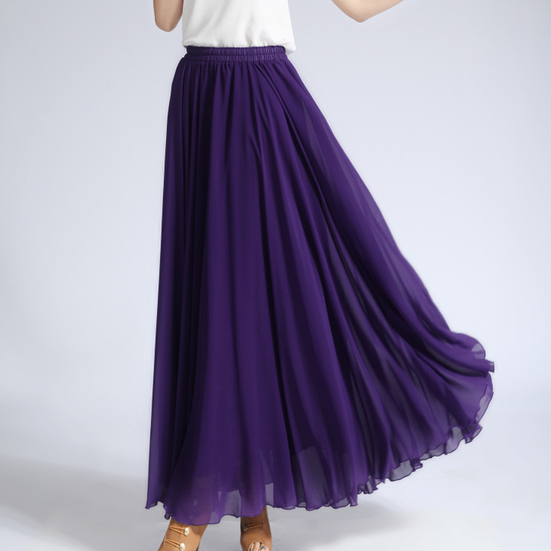 dark purple maxi skirt