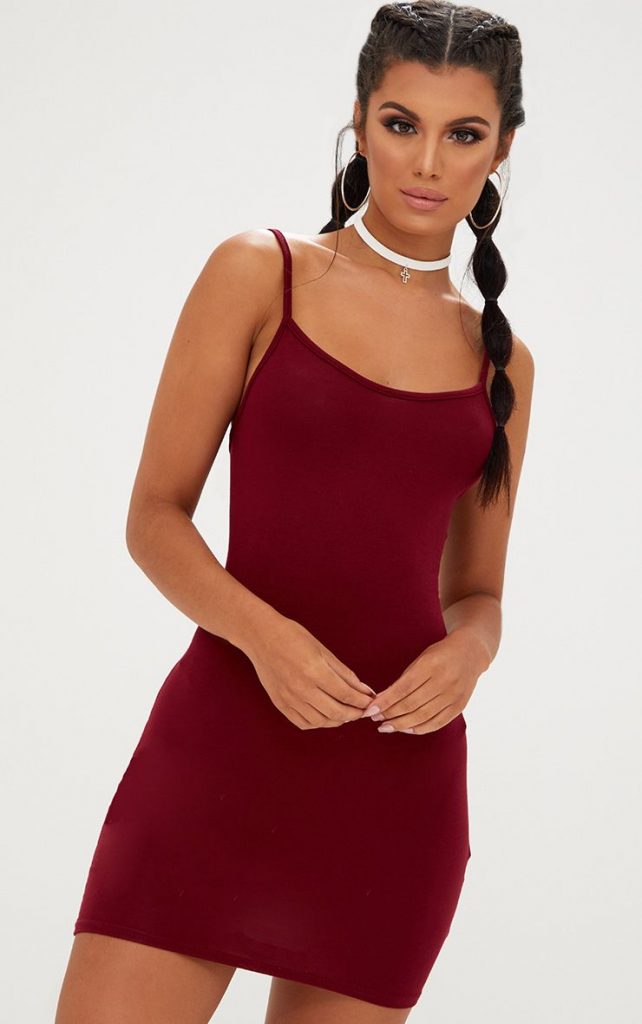 Maroon Bodycon Dress | DressedUpGirl.com