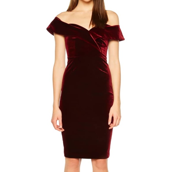 Velvet Sheath Dress | DressedUpGirl.com