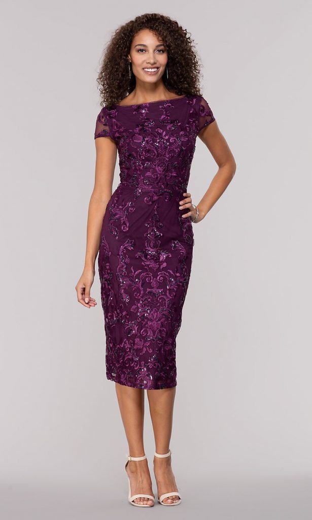 Purple Sheath Dress DressedUpGirl Com