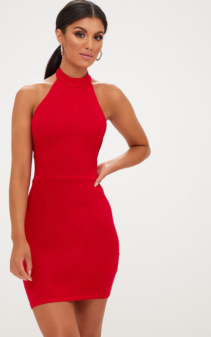 Halter Bodycon Dress | DressedUpGirl.com