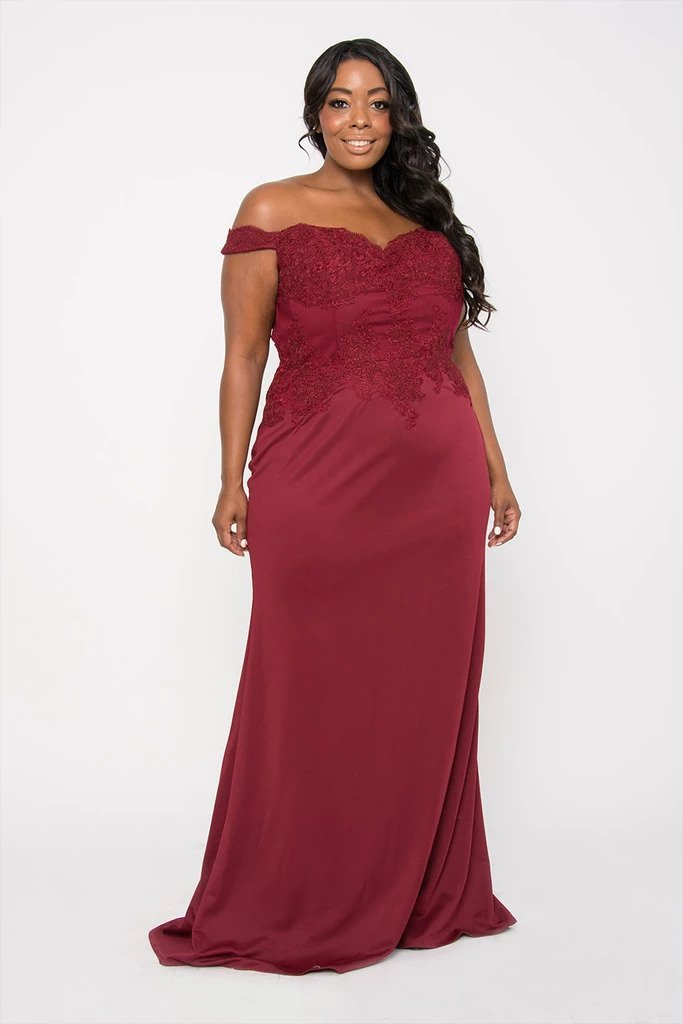 Burgundy Wedding Dress DressedUpGirl