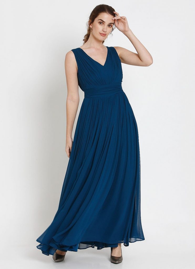 Fit and Flare Maxi Dress | DressedUpGirl.com