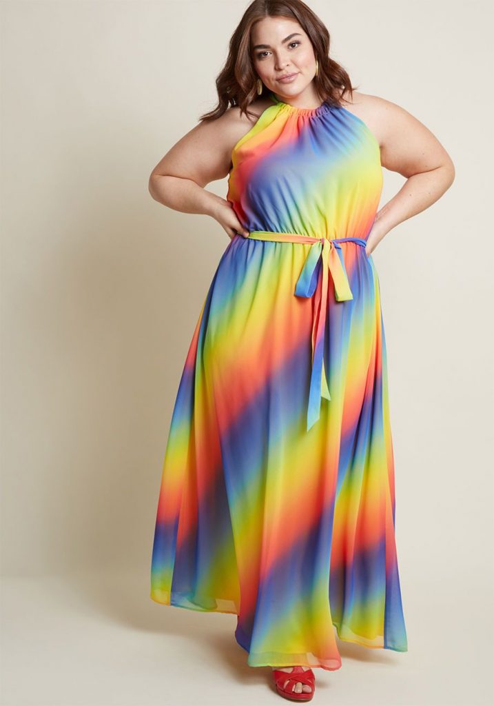 Rainbow Maxi Dress