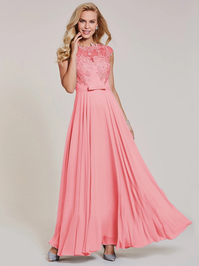 Coral Wedding Dress | DressedUpGirl.com