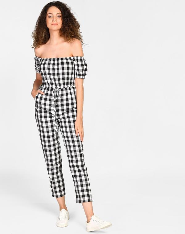 Checkered Jumpsuit | DressedUpGirl.com