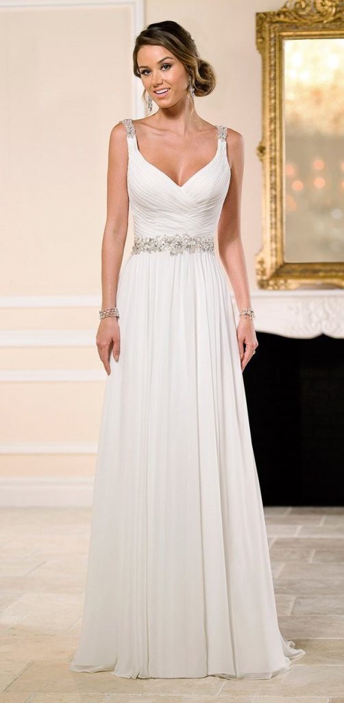 Chiffon Wedding Dress | DressedUpGirl.com