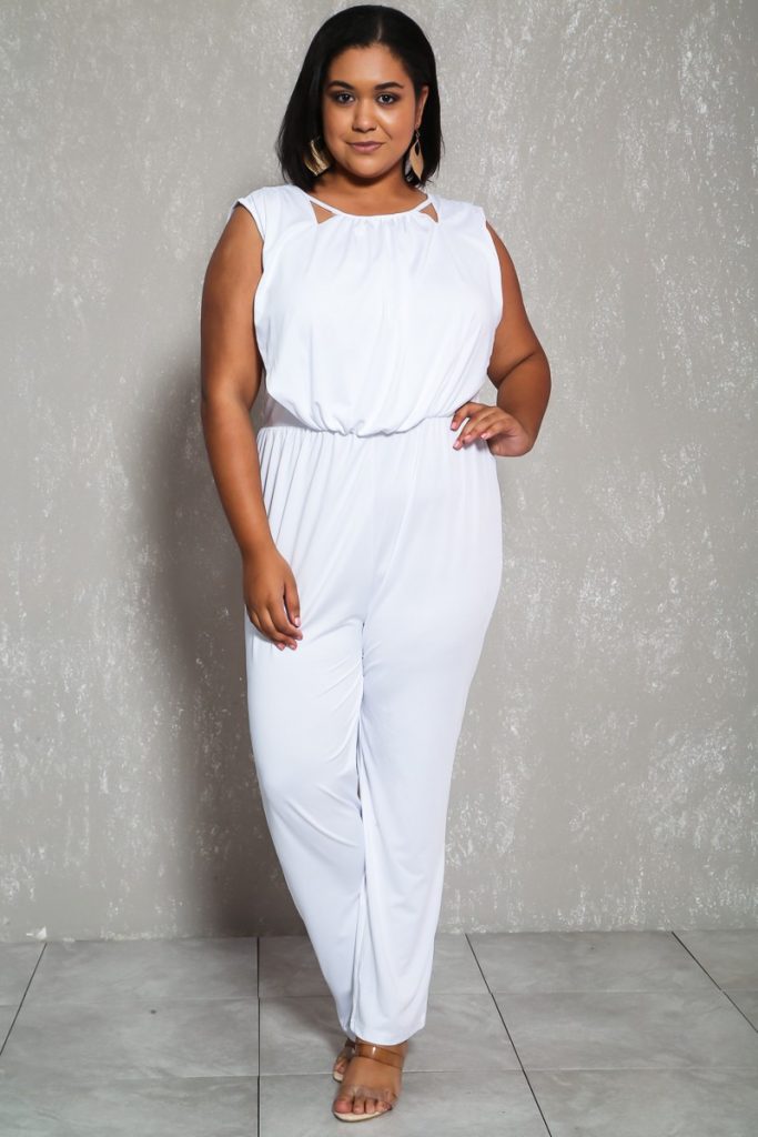 White Jumpsuit | DressedUpGirl.com