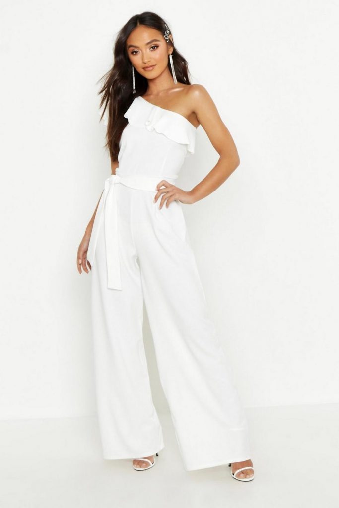 White Jumpsuit | DressedUpGirl.com